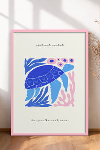 HOMEPACK Ahşap Çerçeveli Tablo Çerçeveli Poster Sanatsal Modern Duvar Dekoru FLOWER-194