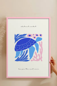 HOMEPACK Ahşap Çerçeveli Tablo Çerçeveli Poster Sanatsal Modern Duvar Dekoru FLOWER-194
