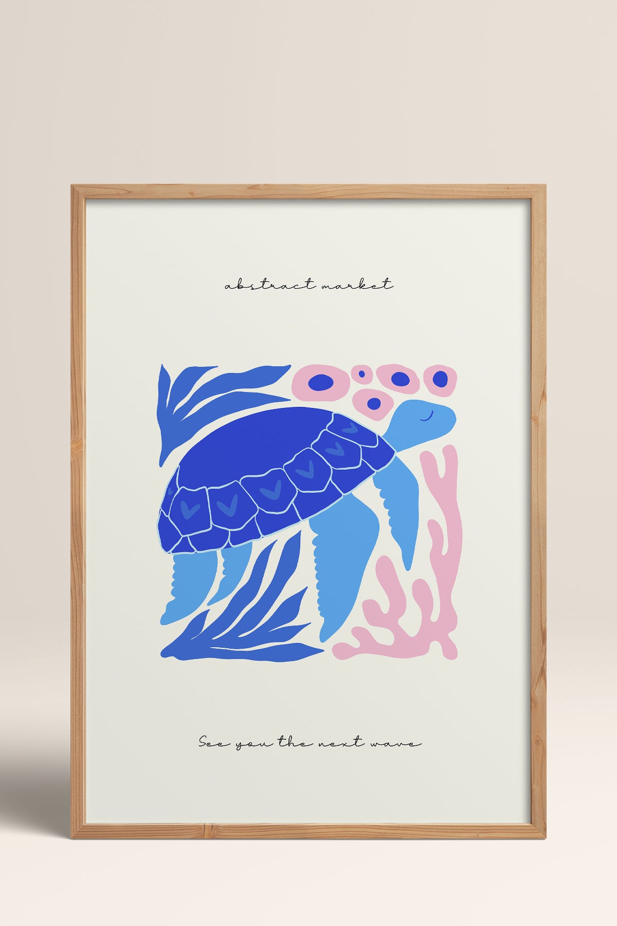 HOMEPACK Ahşap Çerçeveli Tablo Çerçeveli Poster Sanatsal Modern Duvar Dekoru FLOWER-194