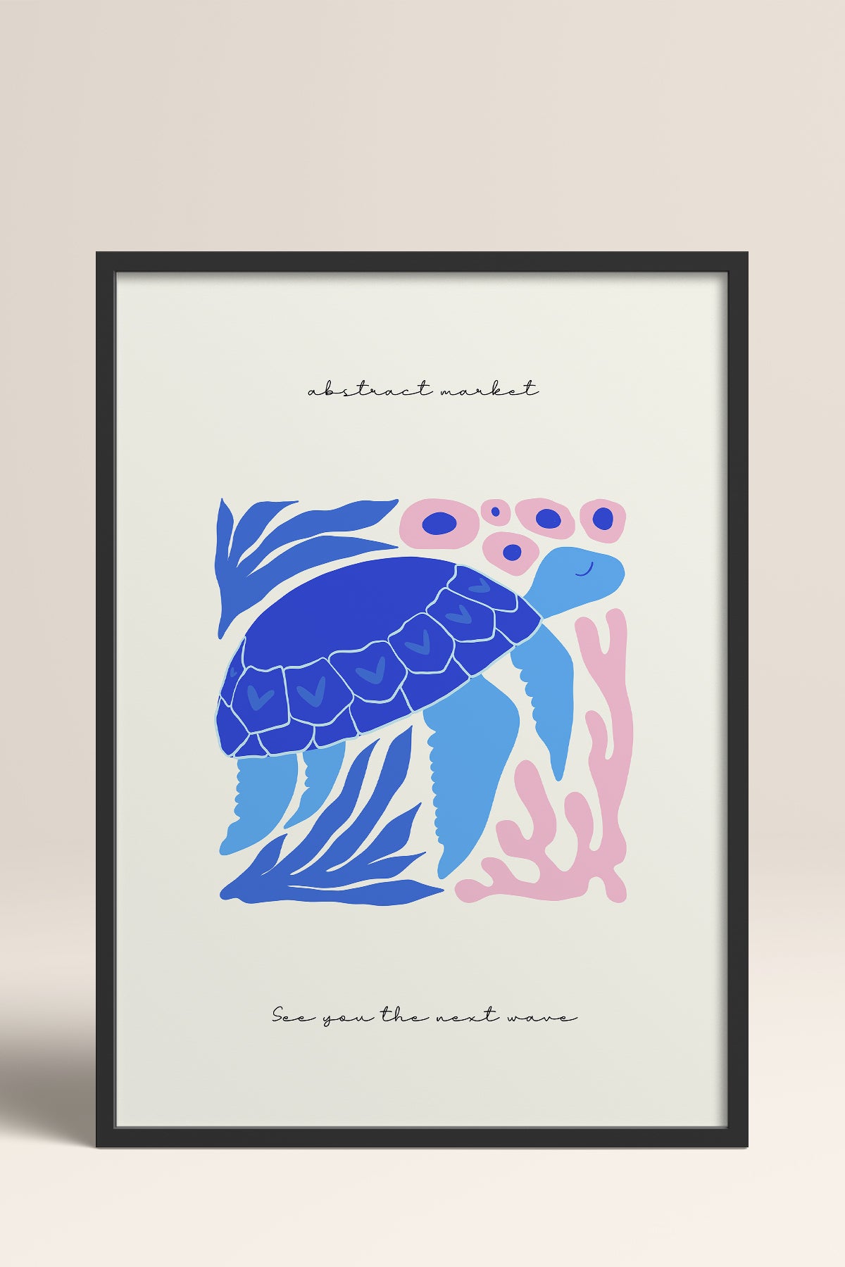 HOMEPACK Ahşap Çerçeveli Tablo Çerçeveli Poster Sanatsal Modern Duvar Dekoru FLOWER-194