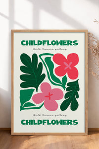HOMEPACK Ahşap Çerçeveli Tablo Çerçeveli Poster Sanatsal Modern Duvar Dekoru FLOWER-199