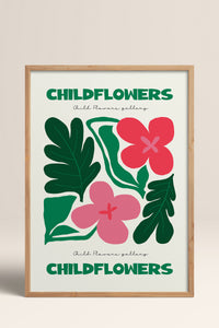 HOMEPACK Ahşap Çerçeveli Tablo Çerçeveli Poster Sanatsal Modern Duvar Dekoru FLOWER-199