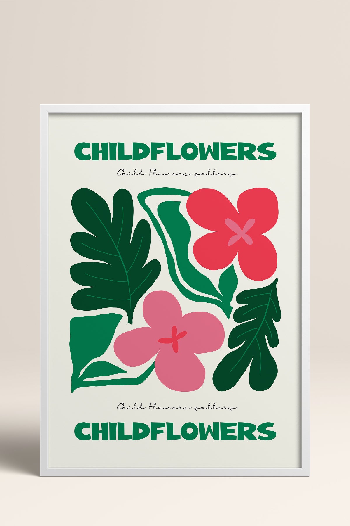HOMEPACK Ahşap Çerçeveli Tablo Çerçeveli Poster Sanatsal Modern Duvar Dekoru FLOWER-199