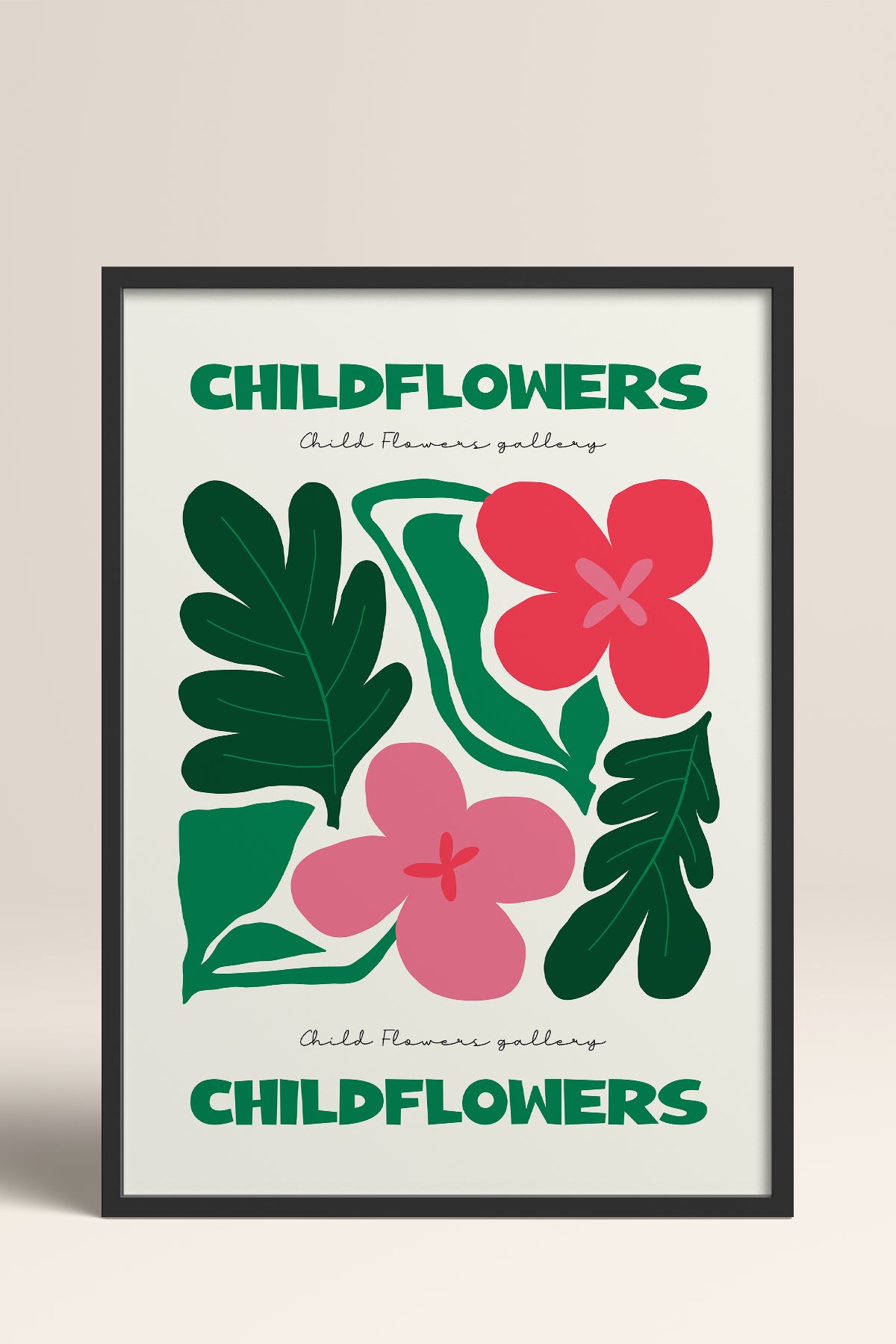 HOMEPACK Ahşap Çerçeveli Tablo Çerçeveli Poster Sanatsal Modern Duvar Dekoru FLOWER-199