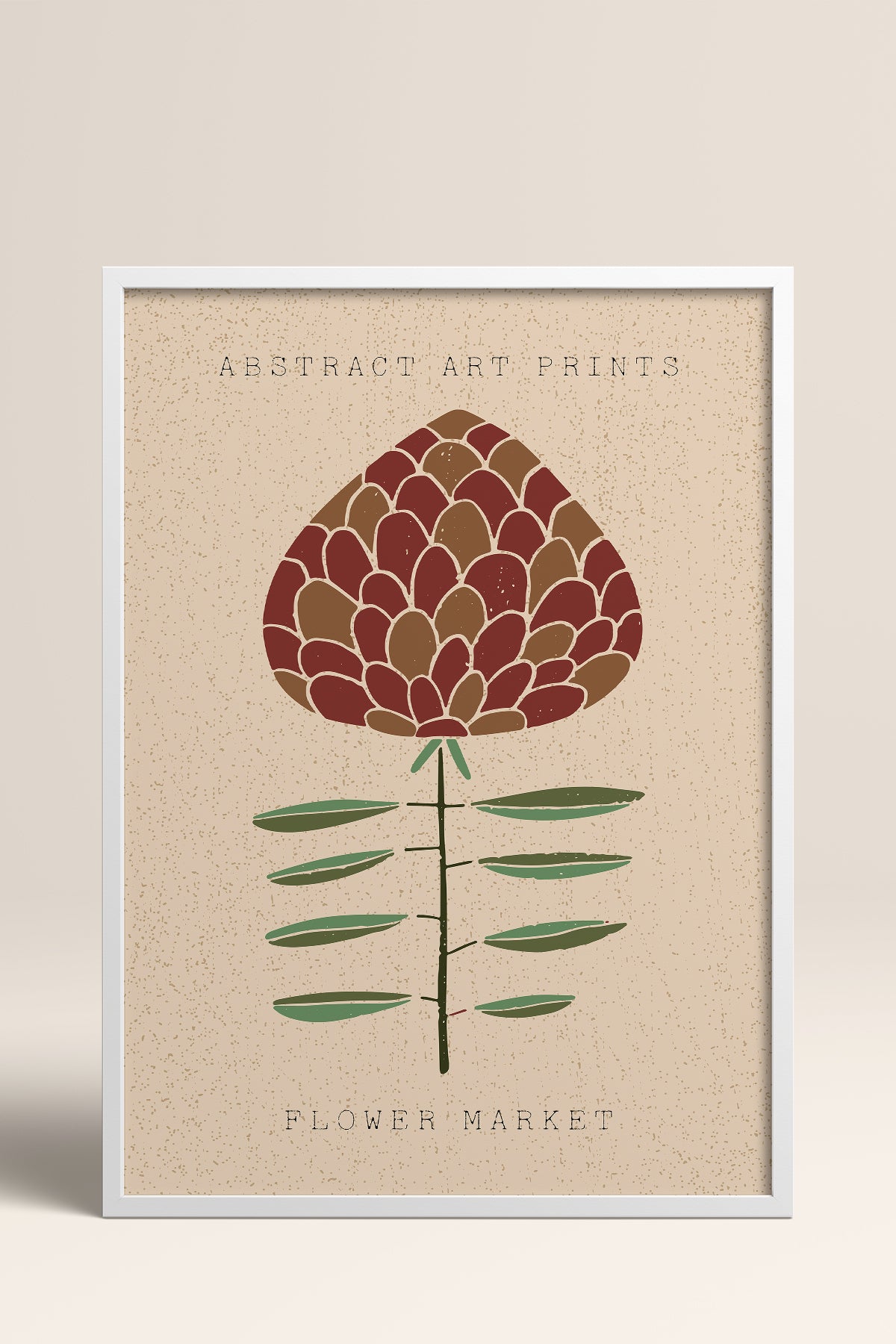 HOMEPACK Ahşap Çerçeveli Tablo Çerçeveli Poster Sanatsal Modern Duvar Dekoru FLOWER-20