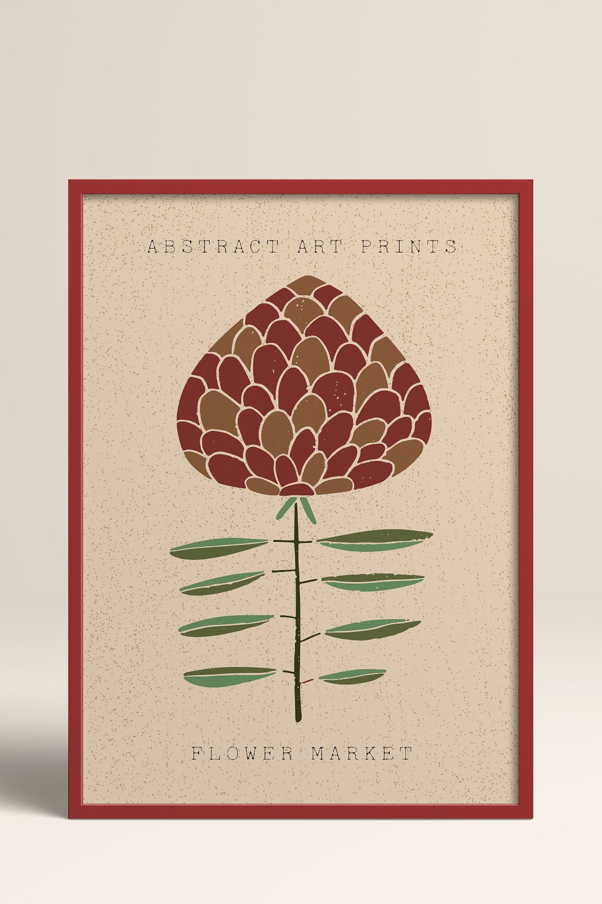 HOMEPACK Ahşap Çerçeveli Tablo Çerçeveli Poster Sanatsal Modern Duvar Dekoru FLOWER-20