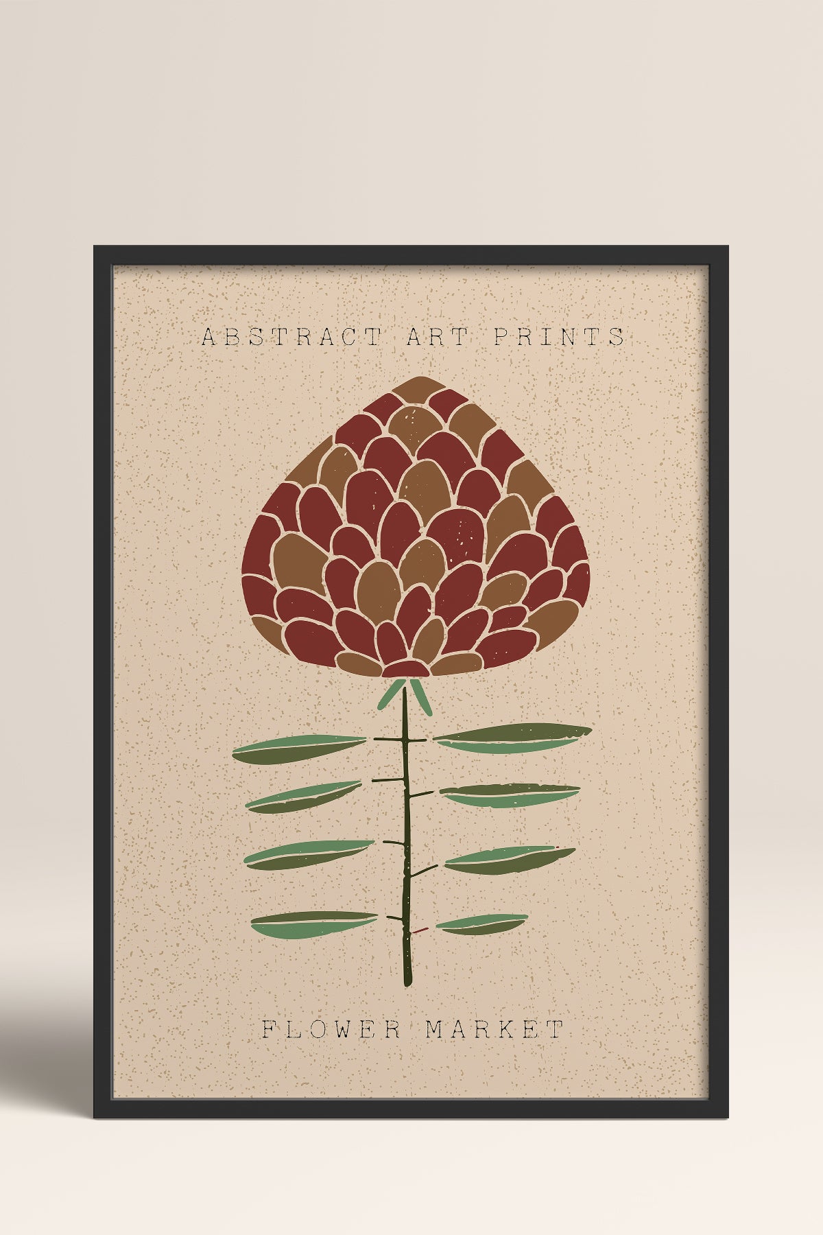 HOMEPACK Ahşap Çerçeveli Tablo Çerçeveli Poster Sanatsal Modern Duvar Dekoru FLOWER-20