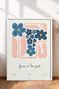 HOMEPACK Ahşap Çerçeveli Tablo Çerçeveli Poster Sanatsal Modern Duvar Dekoru FLOWER-201