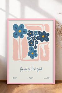 HOMEPACK Ahşap Çerçeveli Tablo Çerçeveli Poster Sanatsal Modern Duvar Dekoru FLOWER-201
