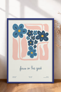 HOMEPACK Ahşap Çerçeveli Tablo Çerçeveli Poster Sanatsal Modern Duvar Dekoru FLOWER-201