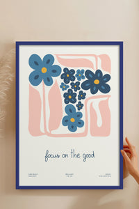 HOMEPACK Ahşap Çerçeveli Tablo Çerçeveli Poster Sanatsal Modern Duvar Dekoru FLOWER-201