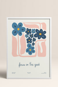 HOMEPACK Ahşap Çerçeveli Tablo Çerçeveli Poster Sanatsal Modern Duvar Dekoru FLOWER-201