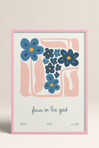 HOMEPACK Ahşap Çerçeveli Tablo Çerçeveli Poster Sanatsal Modern Duvar Dekoru FLOWER-201
