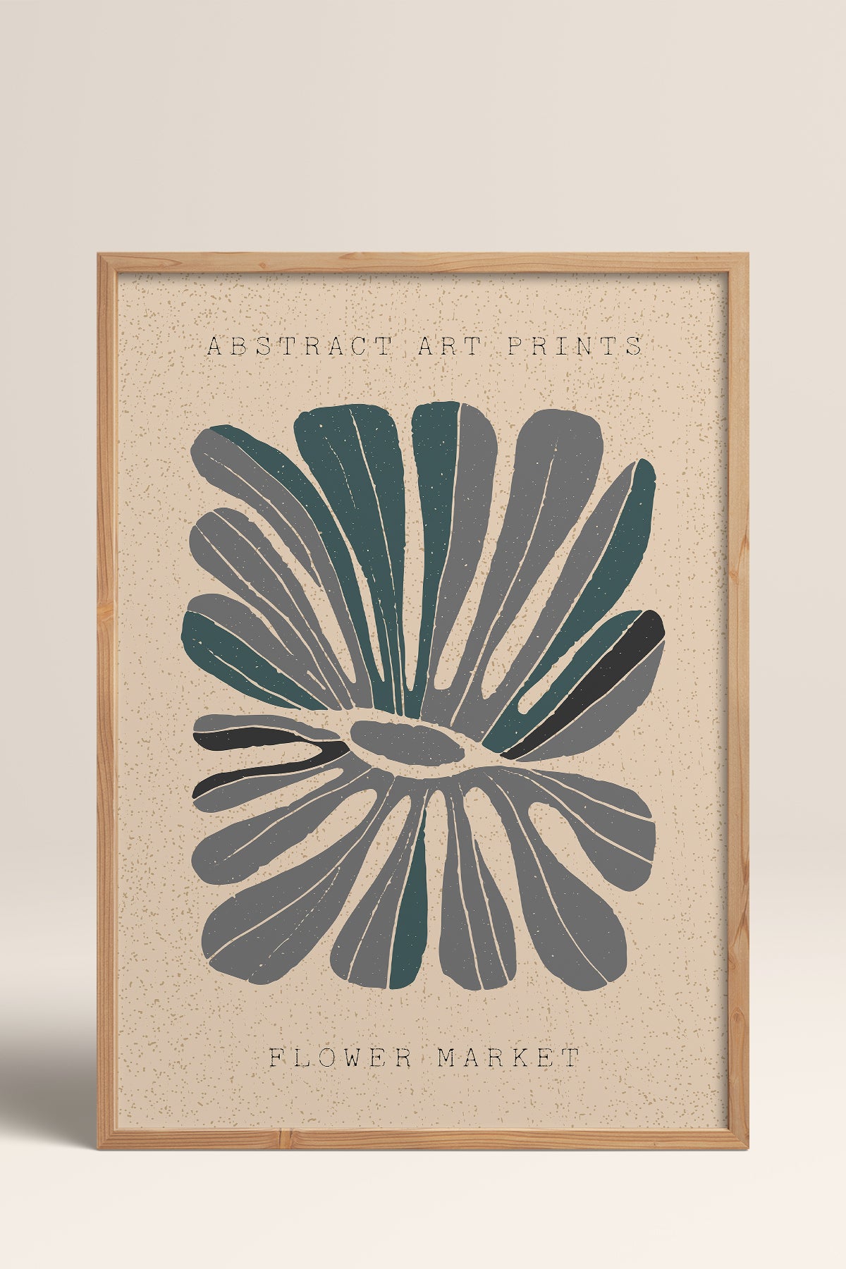 HOMEPACK Ahşap Çerçeveli Tablo Çerçeveli Poster Sanatsal Modern Duvar Dekoru FLOWER-21