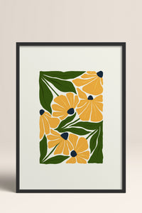 HOMEPACK Ahşap Çerçeveli Tablo Çerçeveli Poster Sanatsal Modern Duvar Dekoru FLOWER-220