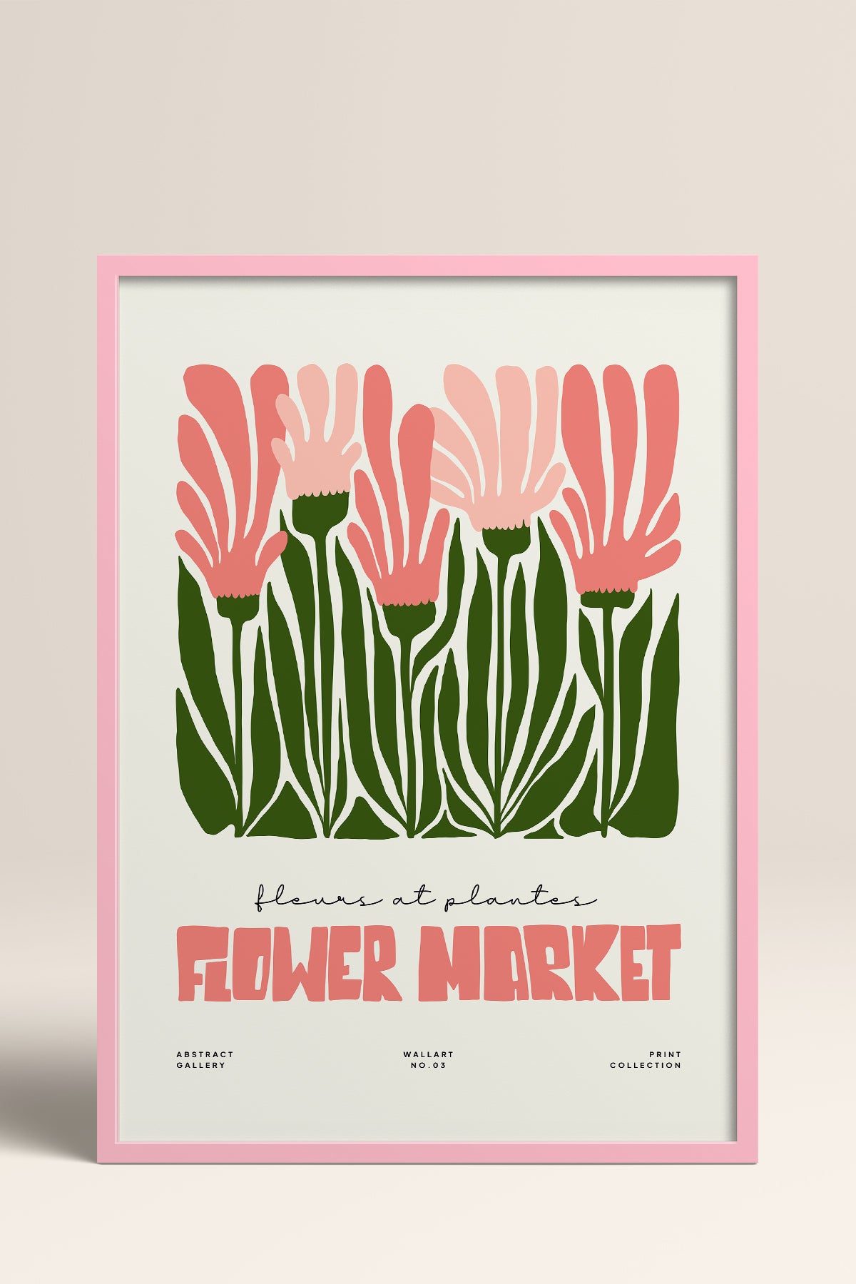 HOMEPACK Ahşap Çerçeveli Tablo Çerçeveli Poster Sanatsal Modern Duvar Dekoru FLOWER-222