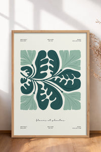 HOMEPACK Ahşap Çerçeveli Tablo Çerçeveli Poster Sanatsal Modern Duvar Dekoru FLOWER-227