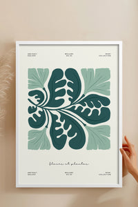 HOMEPACK Ahşap Çerçeveli Tablo Çerçeveli Poster Sanatsal Modern Duvar Dekoru FLOWER-227