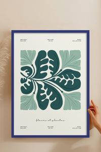 HOMEPACK Ahşap Çerçeveli Tablo Çerçeveli Poster Sanatsal Modern Duvar Dekoru FLOWER-227