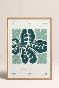 HOMEPACK Ahşap Çerçeveli Tablo Çerçeveli Poster Sanatsal Modern Duvar Dekoru FLOWER-227