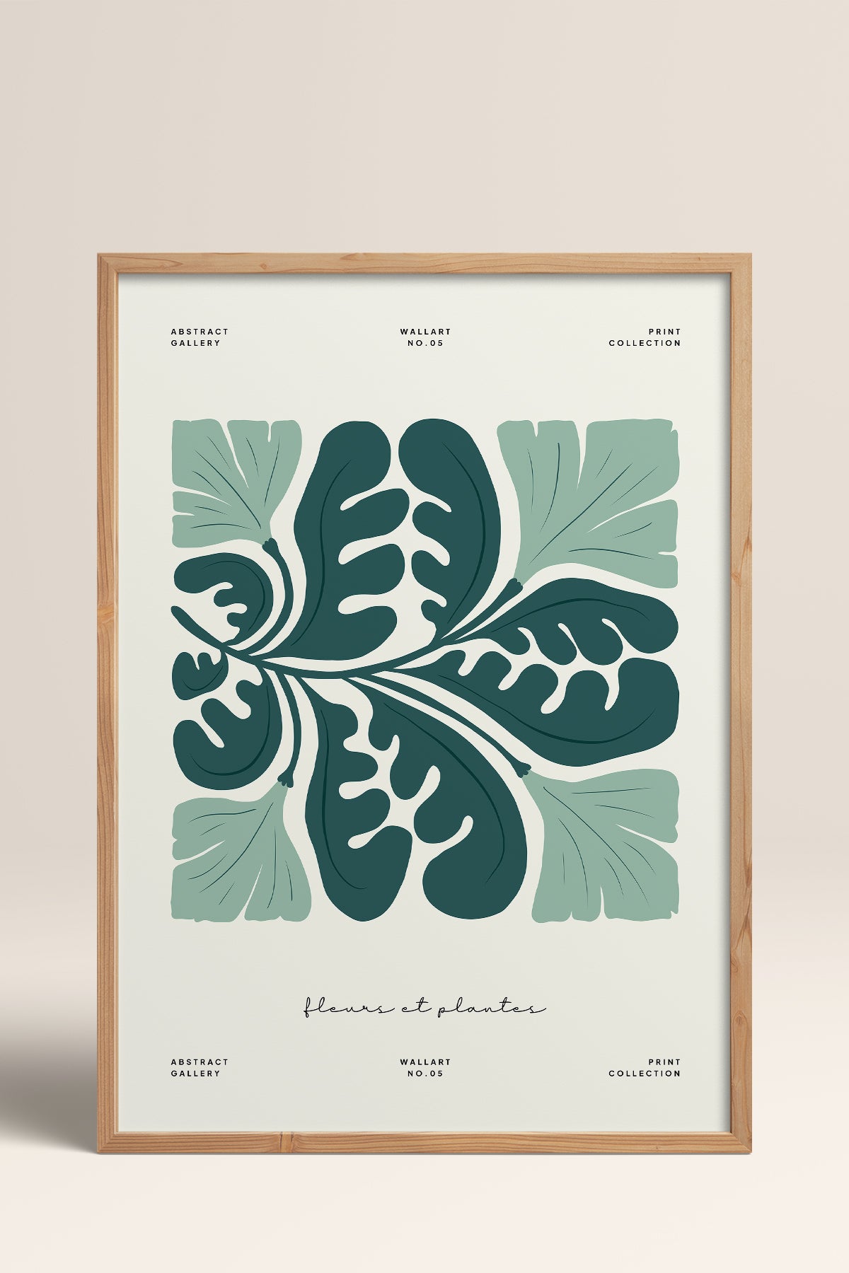 HOMEPACK Ahşap Çerçeveli Tablo Çerçeveli Poster Sanatsal Modern Duvar Dekoru FLOWER-227