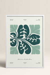 HOMEPACK Ahşap Çerçeveli Tablo Çerçeveli Poster Sanatsal Modern Duvar Dekoru FLOWER-227