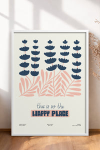HOMEPACK Ahşap Çerçeveli Tablo Çerçeveli Poster Sanatsal Modern Duvar Dekoru FLOWER-228