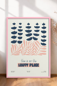 HOMEPACK Ahşap Çerçeveli Tablo Çerçeveli Poster Sanatsal Modern Duvar Dekoru FLOWER-228
