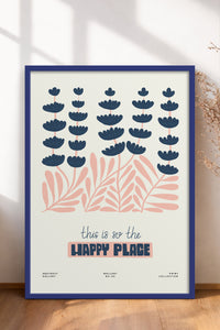 HOMEPACK Ahşap Çerçeveli Tablo Çerçeveli Poster Sanatsal Modern Duvar Dekoru FLOWER-228