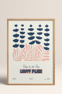 HOMEPACK Ahşap Çerçeveli Tablo Çerçeveli Poster Sanatsal Modern Duvar Dekoru FLOWER-228
