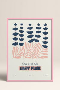 HOMEPACK Ahşap Çerçeveli Tablo Çerçeveli Poster Sanatsal Modern Duvar Dekoru FLOWER-228