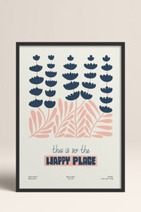 HOMEPACK Ahşap Çerçeveli Tablo Çerçeveli Poster Sanatsal Modern Duvar Dekoru FLOWER-228