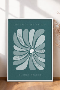 HOMEPACK Ahşap Çerçeveli Tablo Çerçeveli Poster Sanatsal Modern Duvar Dekoru FLOWER-23