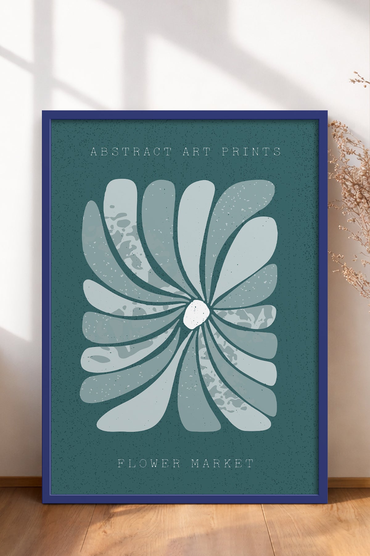 HOMEPACK Ahşap Çerçeveli Tablo Çerçeveli Poster Sanatsal Modern Duvar Dekoru FLOWER-23