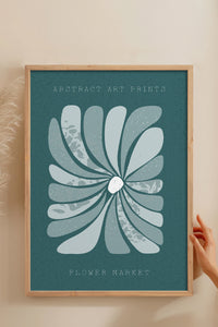 HOMEPACK Ahşap Çerçeveli Tablo Çerçeveli Poster Sanatsal Modern Duvar Dekoru FLOWER-23