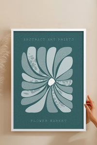 HOMEPACK Ahşap Çerçeveli Tablo Çerçeveli Poster Sanatsal Modern Duvar Dekoru FLOWER-23