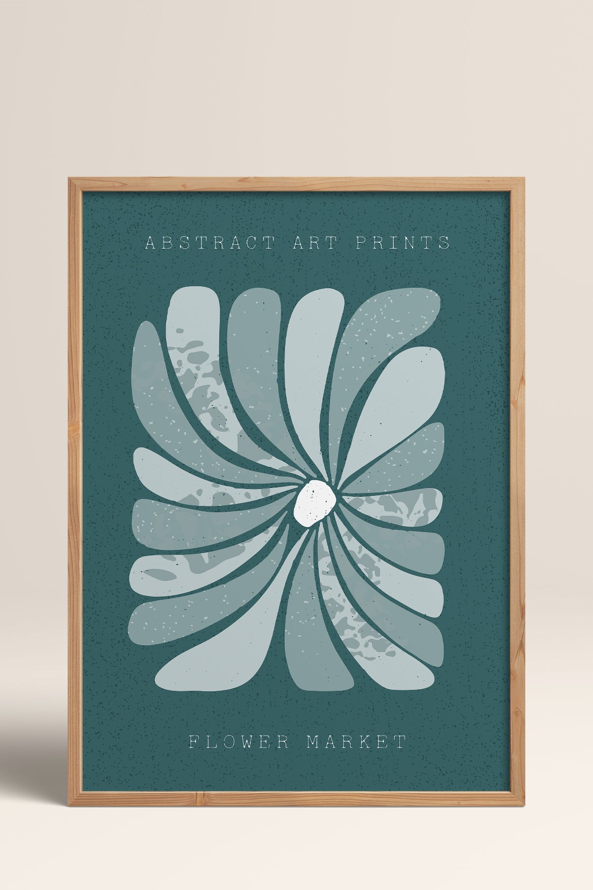 HOMEPACK Ahşap Çerçeveli Tablo Çerçeveli Poster Sanatsal Modern Duvar Dekoru FLOWER-23