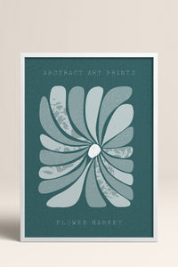 HOMEPACK Ahşap Çerçeveli Tablo Çerçeveli Poster Sanatsal Modern Duvar Dekoru FLOWER-23