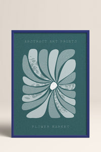 HOMEPACK Ahşap Çerçeveli Tablo Çerçeveli Poster Sanatsal Modern Duvar Dekoru FLOWER-23