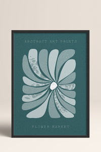 HOMEPACK Ahşap Çerçeveli Tablo Çerçeveli Poster Sanatsal Modern Duvar Dekoru FLOWER-23