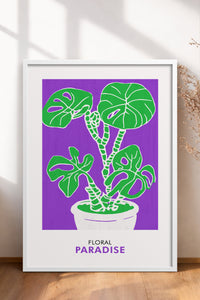 HOMEPACK Ahşap Çerçeveli Tablo Çerçeveli Poster Sanatsal Modern Duvar Dekoru FLOWER-232
