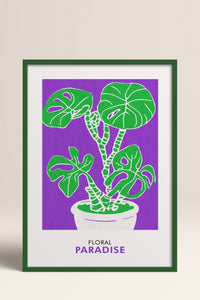 HOMEPACK Ahşap Çerçeveli Tablo Çerçeveli Poster Sanatsal Modern Duvar Dekoru FLOWER-232