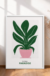 HOMEPACK Ahşap Çerçeveli Tablo Çerçeveli Poster Sanatsal Modern Duvar Dekoru FLOWER-236