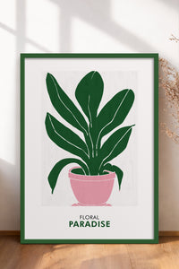 HOMEPACK Ahşap Çerçeveli Tablo Çerçeveli Poster Sanatsal Modern Duvar Dekoru FLOWER-236