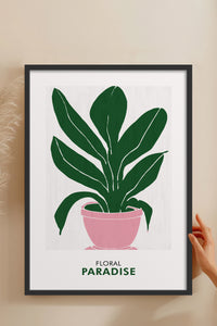 HOMEPACK Ahşap Çerçeveli Tablo Çerçeveli Poster Sanatsal Modern Duvar Dekoru FLOWER-236