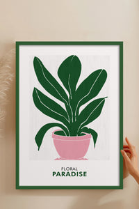 HOMEPACK Ahşap Çerçeveli Tablo Çerçeveli Poster Sanatsal Modern Duvar Dekoru FLOWER-236