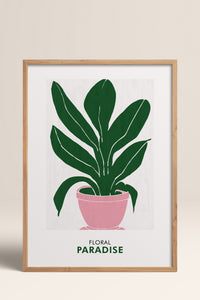 HOMEPACK Ahşap Çerçeveli Tablo Çerçeveli Poster Sanatsal Modern Duvar Dekoru FLOWER-236