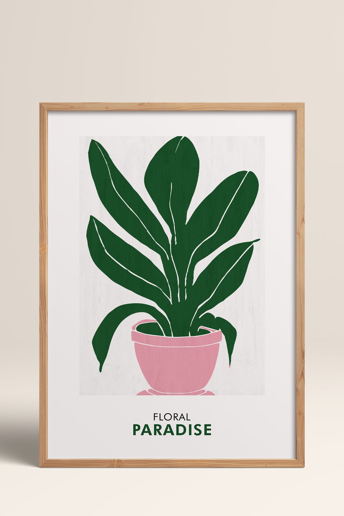 HOMEPACK Ahşap Çerçeveli Tablo Çerçeveli Poster Sanatsal Modern Duvar Dekoru FLOWER-236