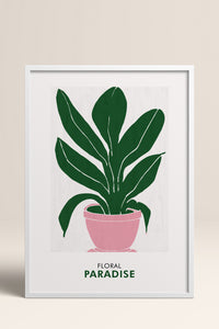 HOMEPACK Ahşap Çerçeveli Tablo Çerçeveli Poster Sanatsal Modern Duvar Dekoru FLOWER-236
