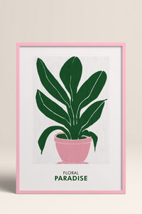HOMEPACK Ahşap Çerçeveli Tablo Çerçeveli Poster Sanatsal Modern Duvar Dekoru FLOWER-236